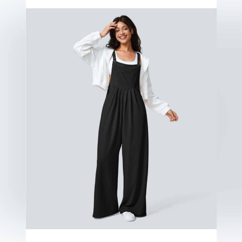 Halara knit overalls, size small tall